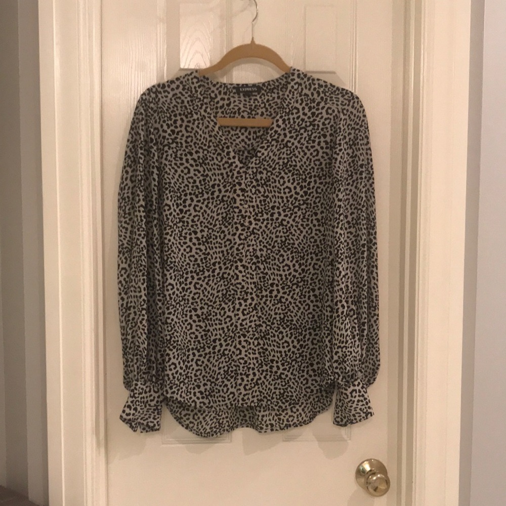Express Cheetah Print Blouse